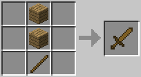 Как сделать меч в Minecraft